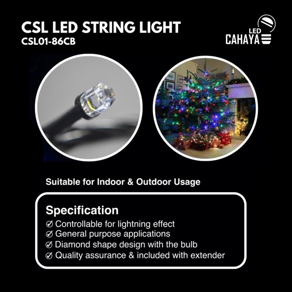 CSL01-86CB — CahayaLED Bulb / Strip / String Light