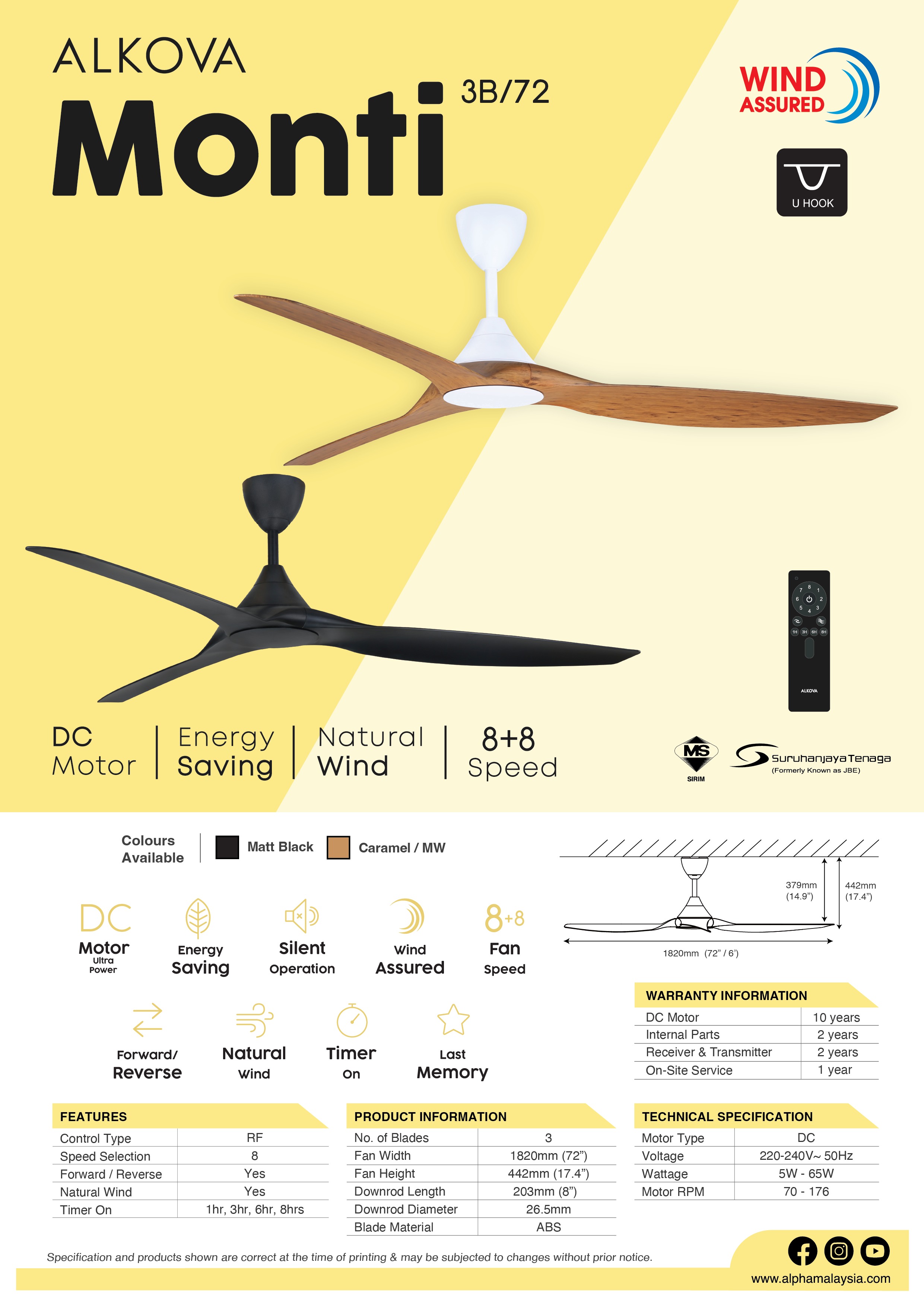 Alkova Monti — Alkova Ceiling Fan
