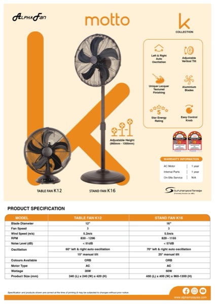 Motto K Collection — Motto Ceiling Fan