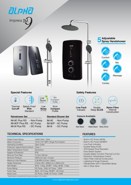 IM9 Series_JLM G12 — Alpha Instant Water Heater