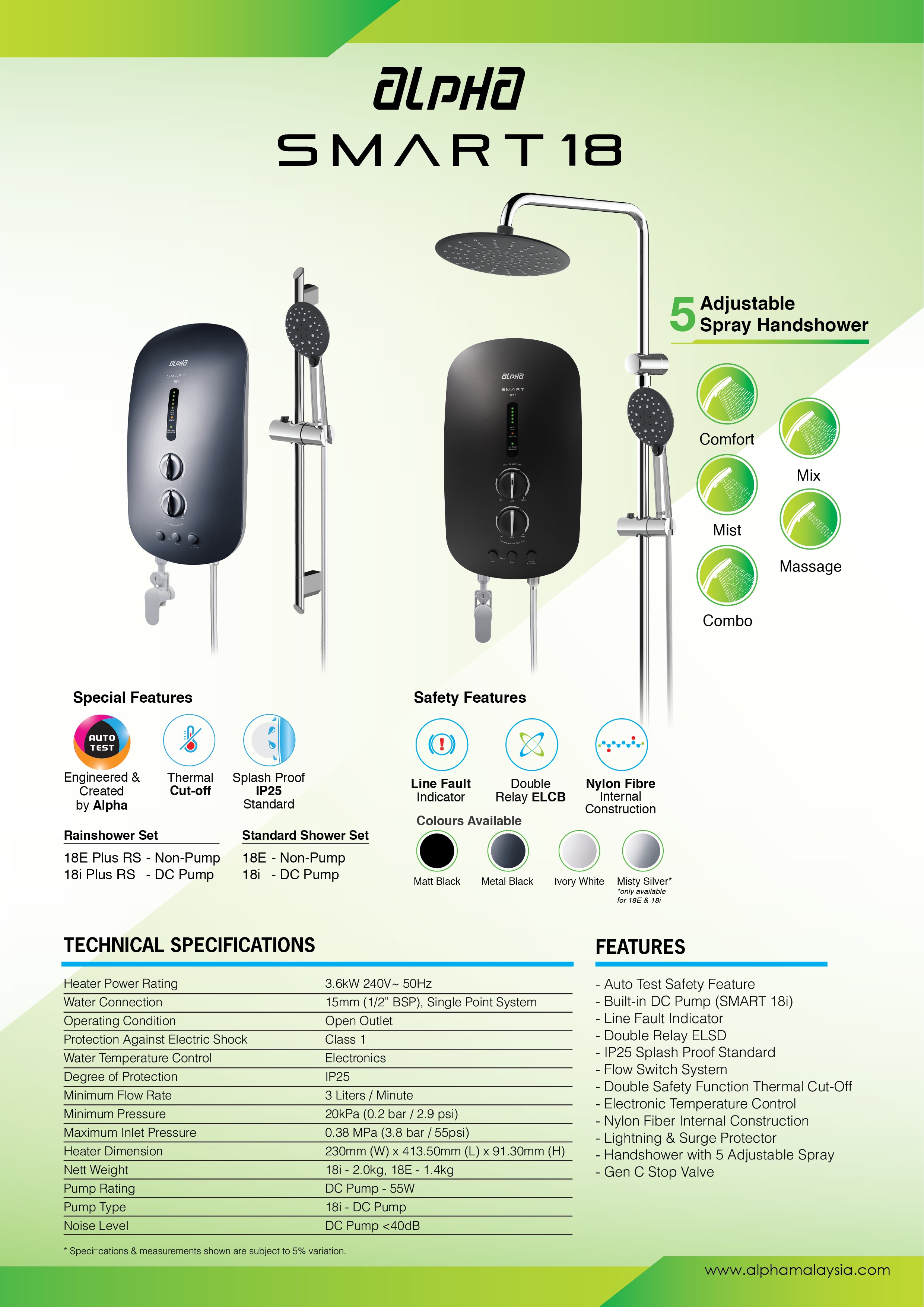 Smart Series Brochure JLM G12 — Alpha Instant Water Heater