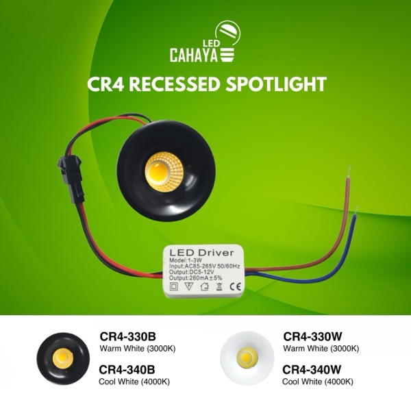 CR4-Recessed-Spotlight — CahayaLED Spotlight / Downlight