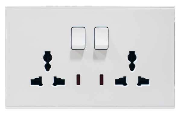 ELE-ELE-2G-13A-PW-S — Retouch Switch & Socket