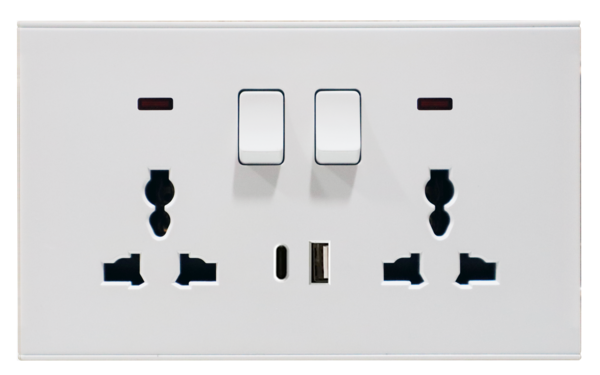 ELE-ELE-2G-13A-PW-TYPEA-C — Retouch Switch & Socket