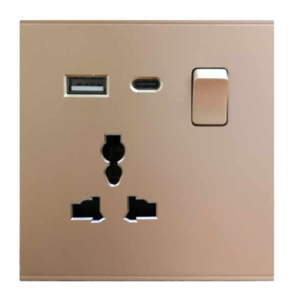 ELE-TYPE-C-CHAM-MULTIPLE — Retouch Switch & Socket