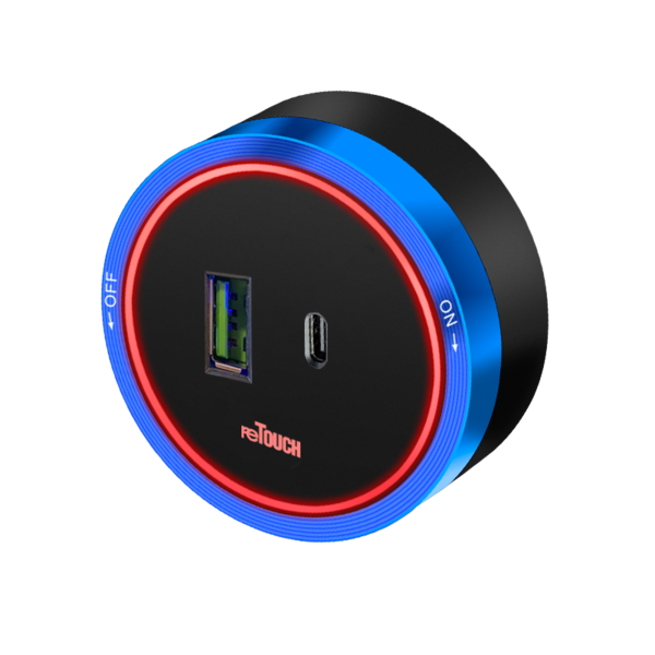 PT1-BLUE-TYPEC — Retouch Switch & Socket