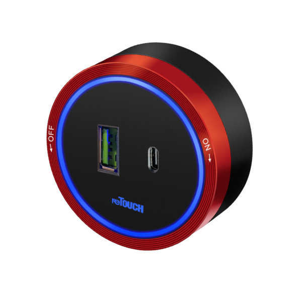 PT1-RED-TYPEC — Retouch Switch & Socket