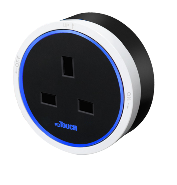 PT1-WHITE-FLATPIN — Retouch Switch & Socket