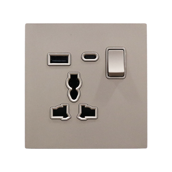THINS-13A-MULTI-TYPE-C-MIN-ECRU — Retouch Switch & Socket