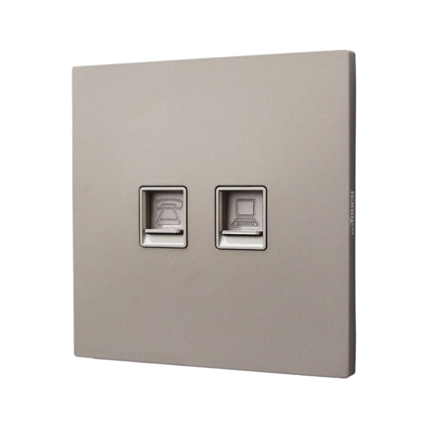 THINS-2G-TEL-DATA-SIDE-MIN-ECRU — Retouch Switch & Socket