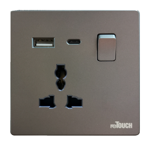 ULT-TYPE-C-MG-MULTIPLE — Retouch Switch & Socket
